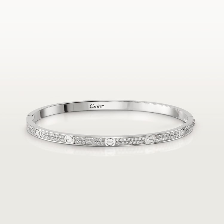 Replicate LOVE bracelet, small model, paved(1:1 replica)