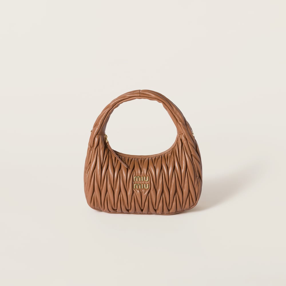 Replicate Regular wander matelassé nappa leather hobo bag(1:1 replica)