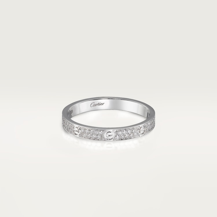Replicate LOVE ring, mini model, paved(1:1 replica)