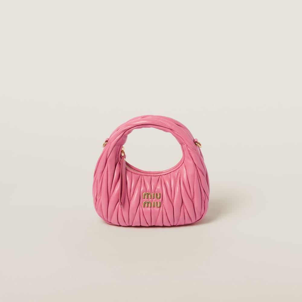 Replicate Wander matelassé nappa leather hobo mini-bag(1:1 replica)