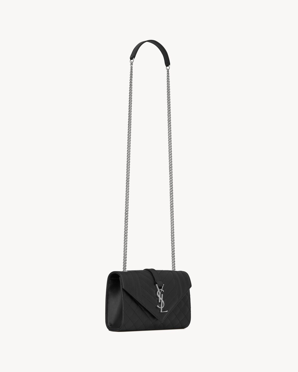 Replicate YSL Envelope Small in Quilted Grain De Poudre Embossed Leather(1:1 replica)