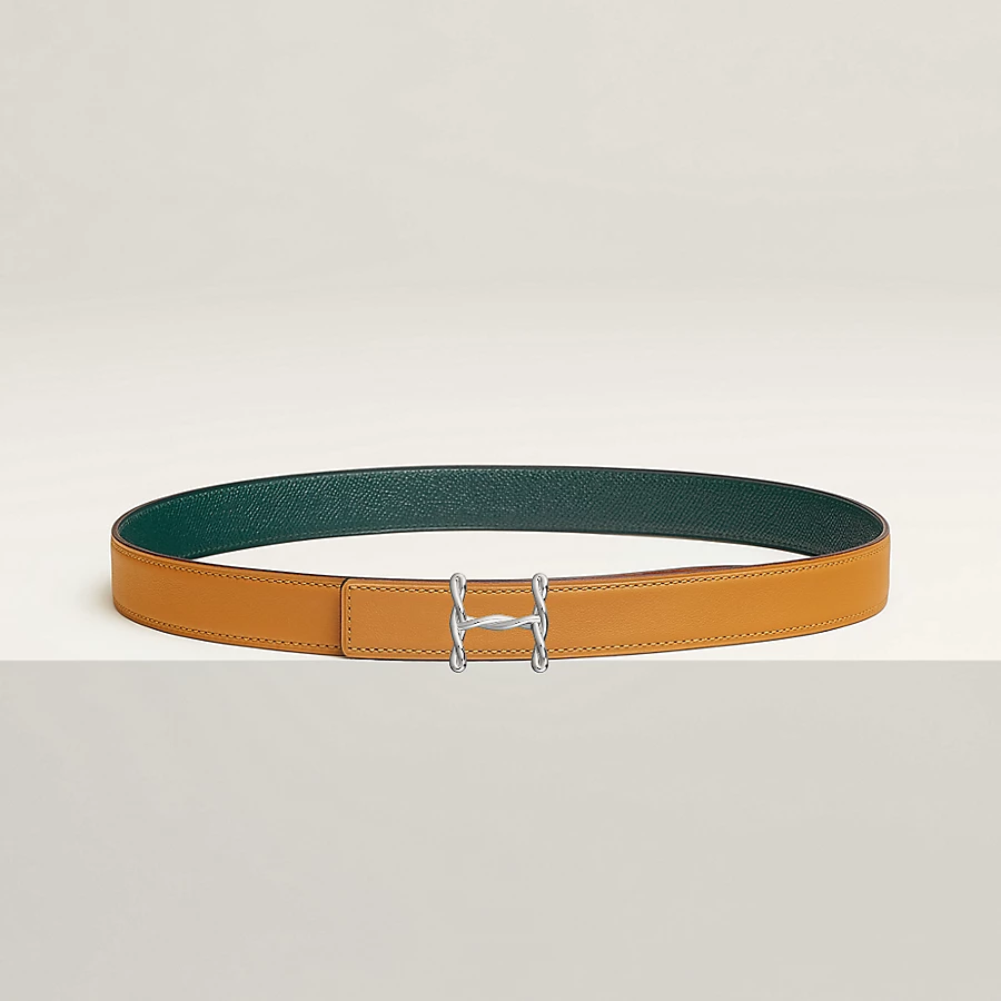 Replicate H Torsade belt buckle   Reversible leather strap 24 mm(1:1 replica)