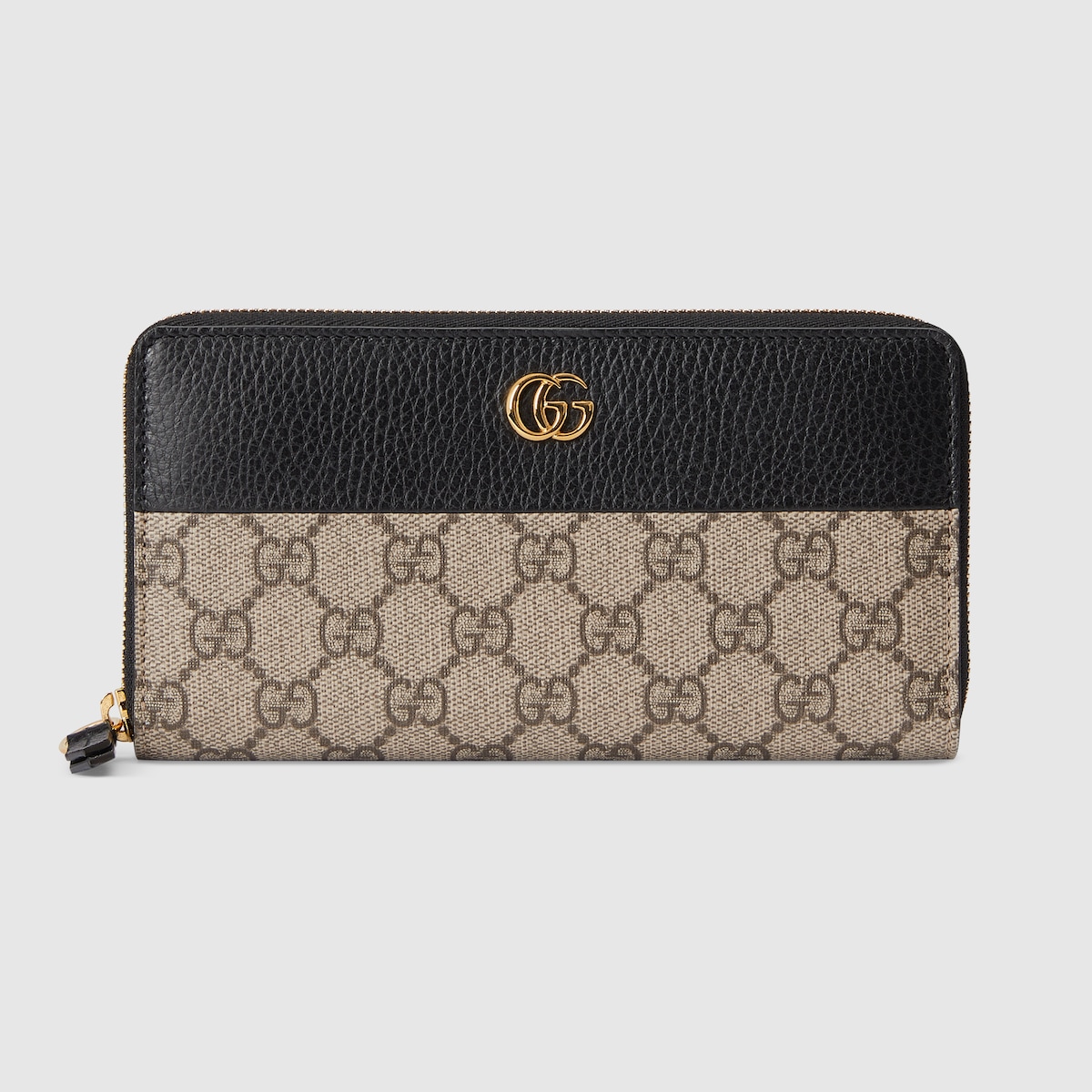 Replicate GG Marmont Bi-Color Zip Around Wallet(1:1 replica)