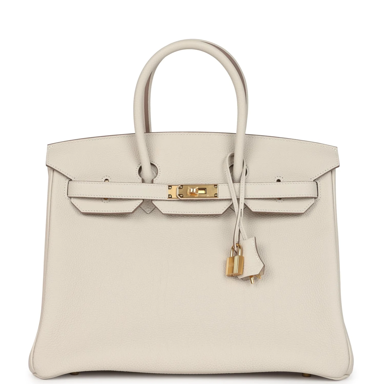 Replicate Hermes Birkin 35 Craie Togo Gold Hardware(1:1 replica)