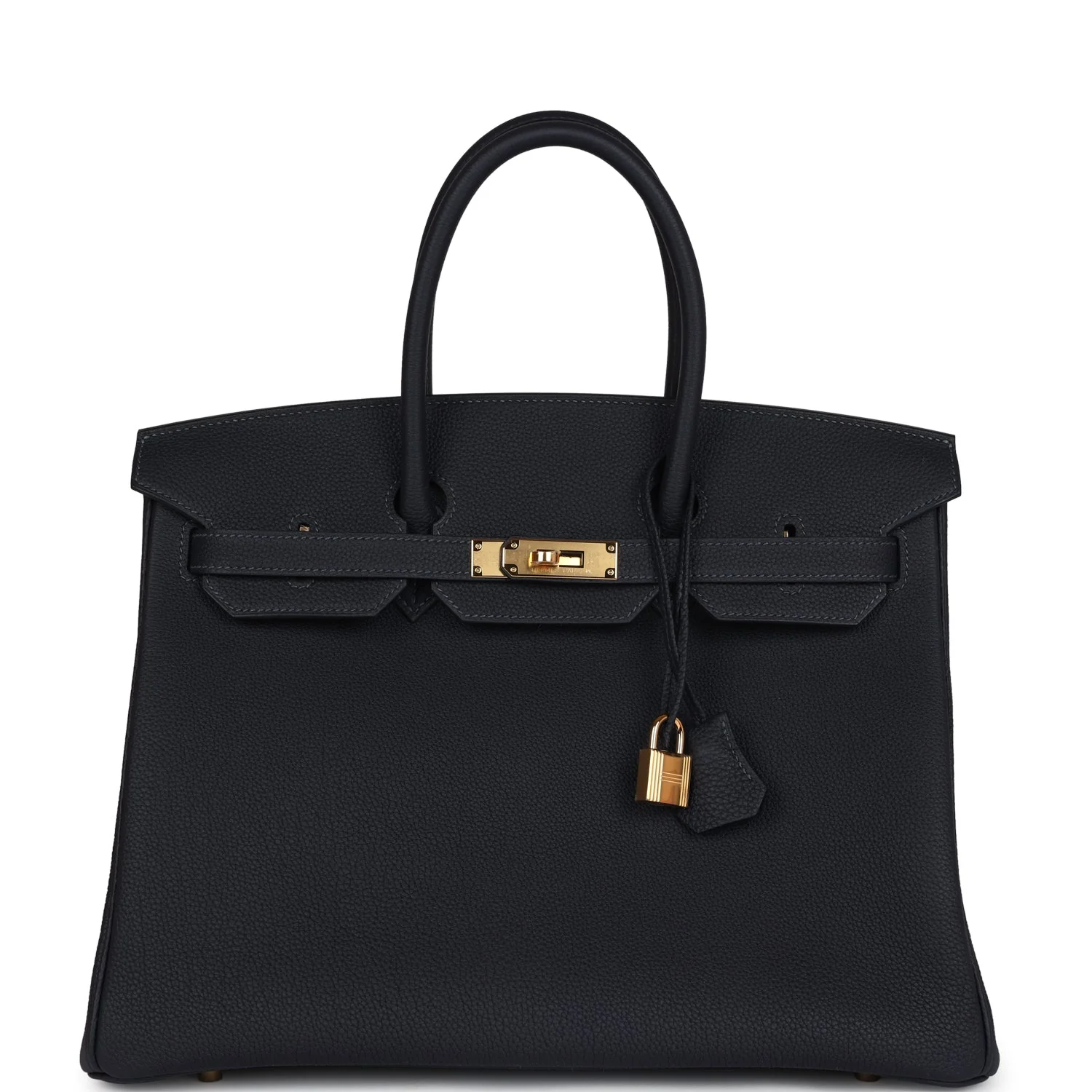 Replicate Hermes Birkin 35 Caban Togo Gold Hardware(1:1 replica)
