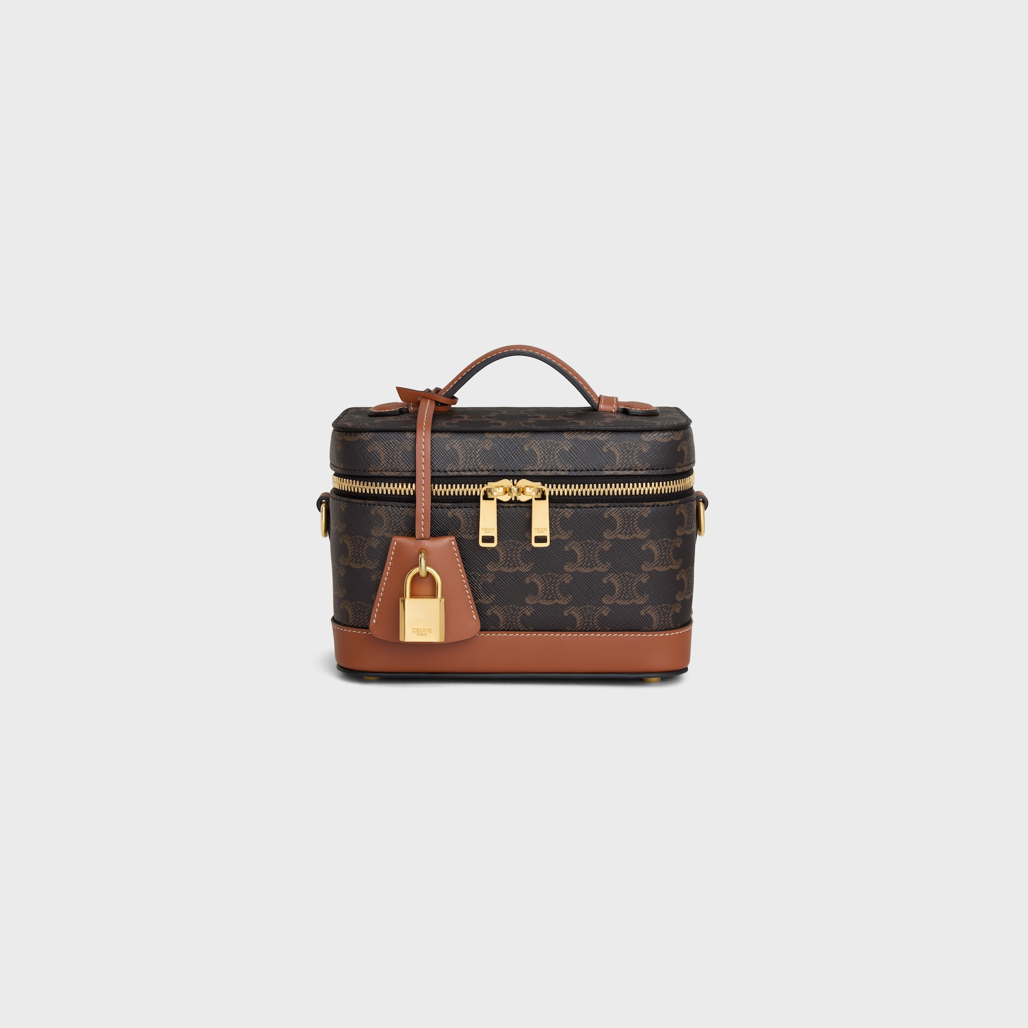 Replicate CELINE VANITY IN TRIOMPHE CANVAS AND CALFSKIN(1:1 replica)