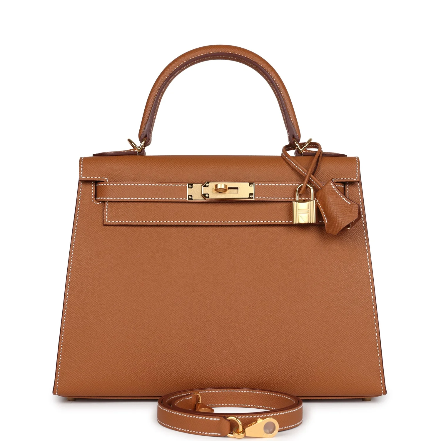Replicate Hermes Kelly Sellier 28 Gold Epsom Gold Hardware(1:1 replica)