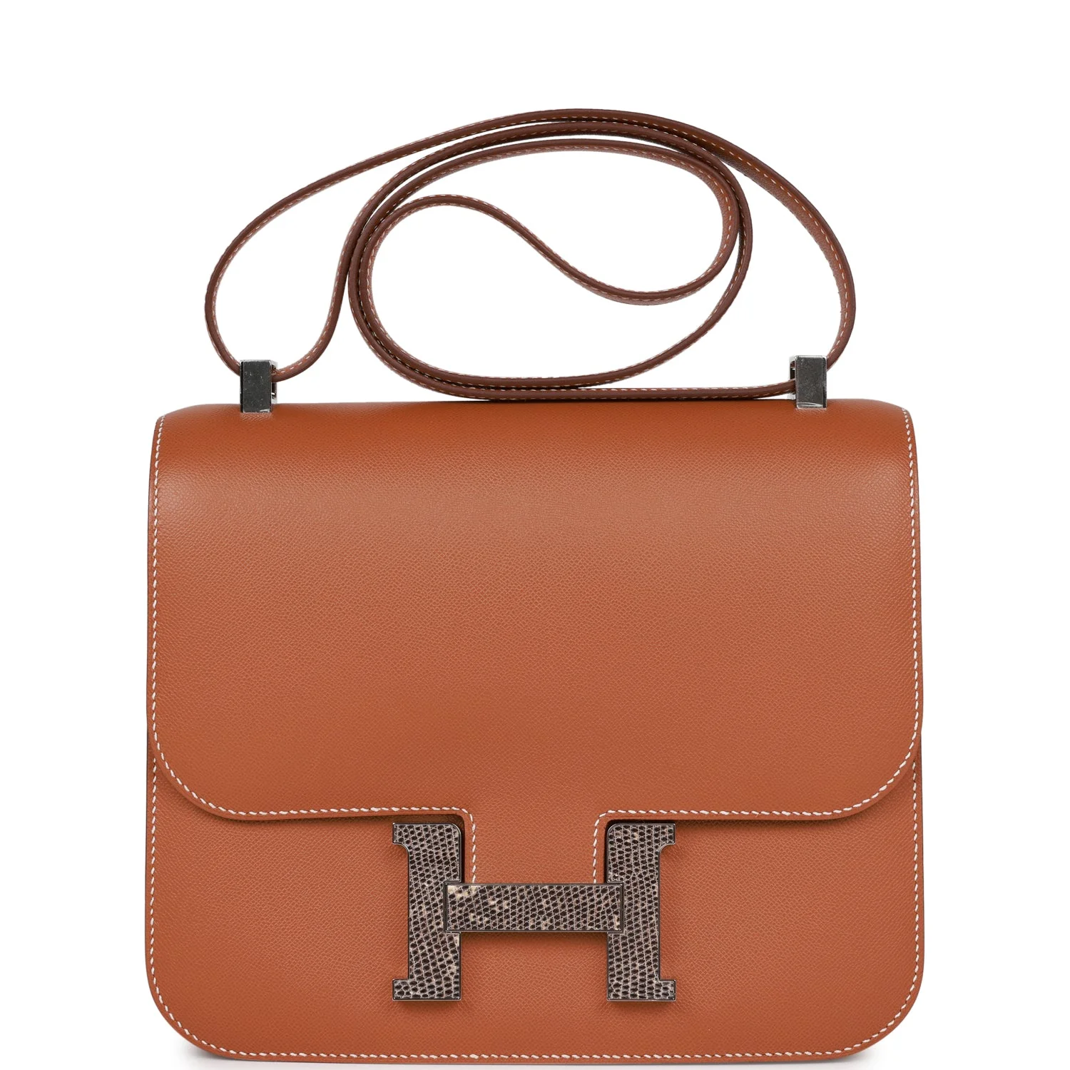 Replicate Hermes Constance 24 Gold Madame and Lizard Palladium Hardware(1:1 replica)