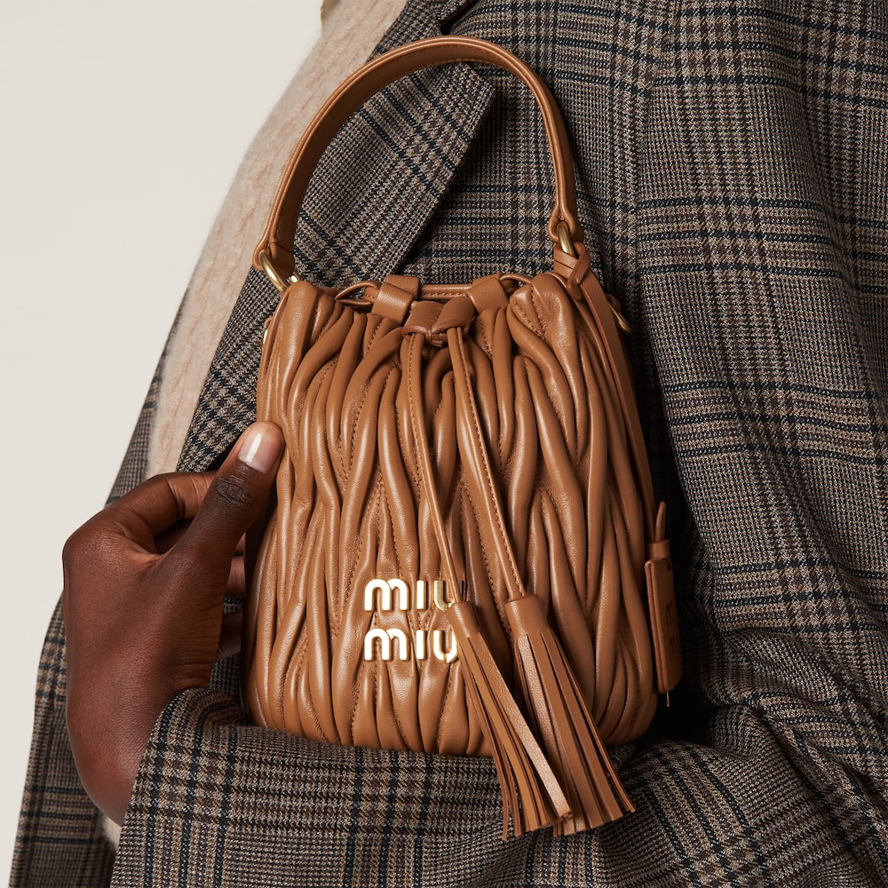 Replicate Matelassé nappa leather bucket bag(1:1 replica)
