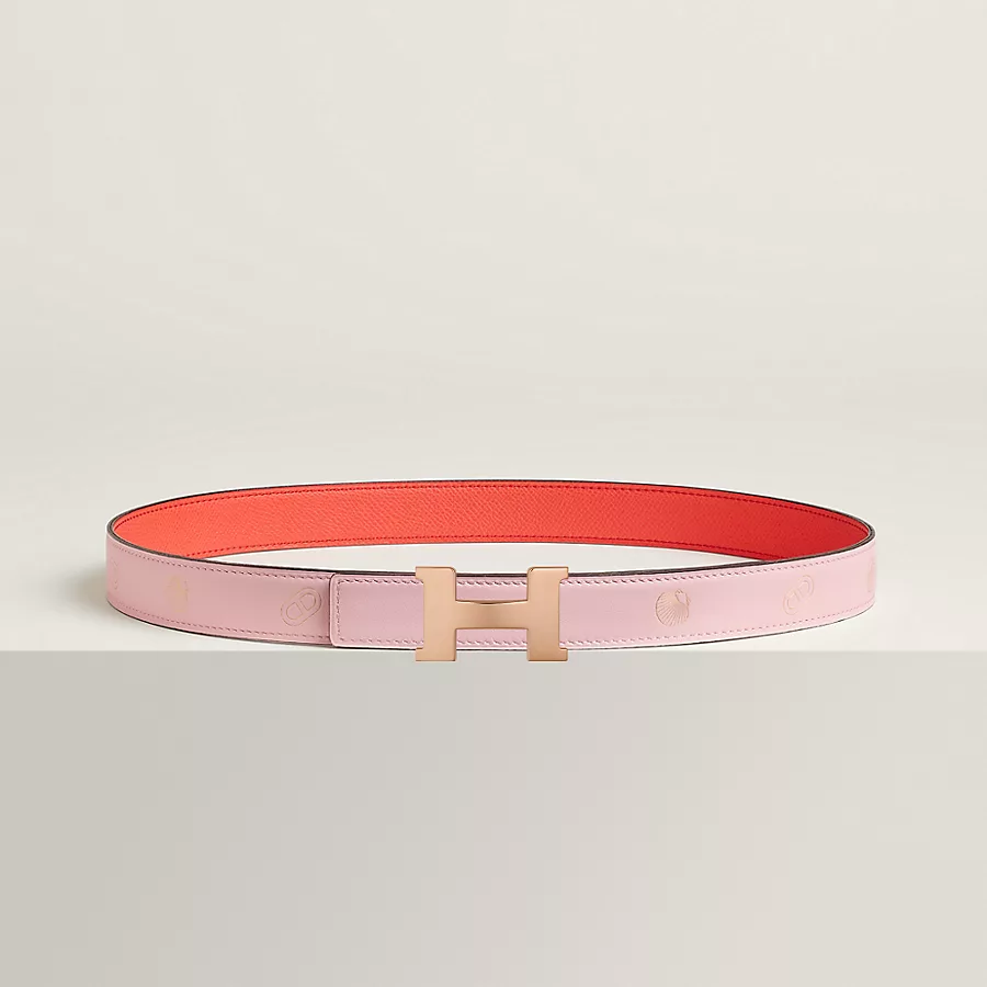 Replicate Mini Constance belt buckle   Hermès sur Mer reversible leather strap 24 mm(1:1 replica)