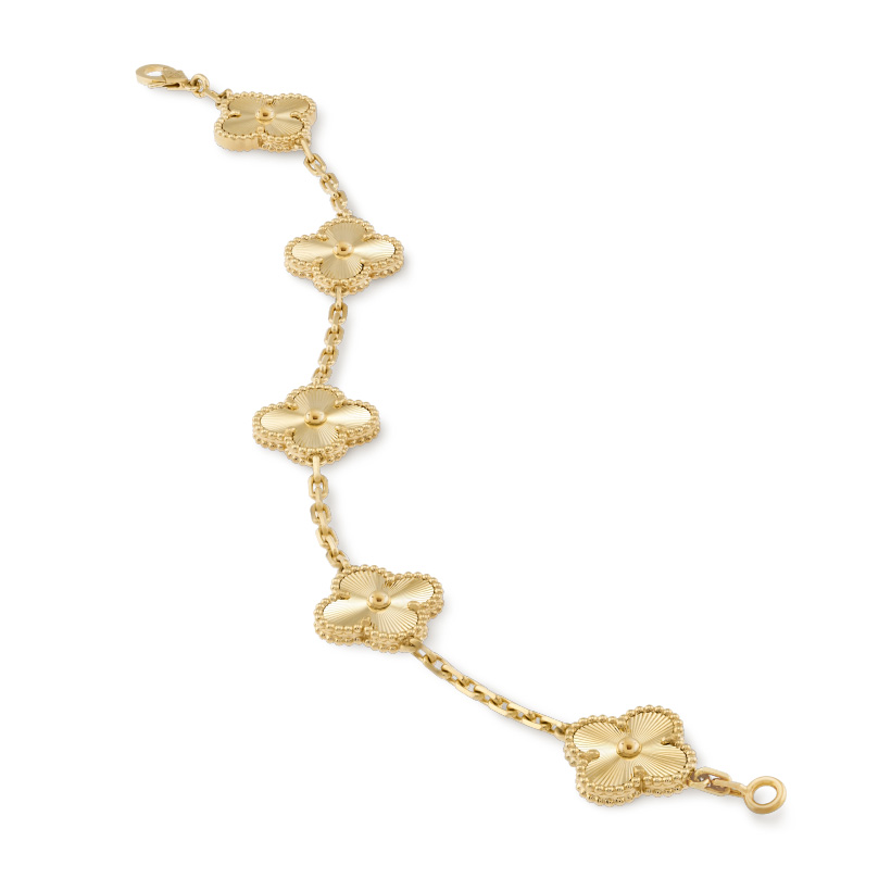 Replicate Vintage Alhambra bracelet, 5 motifs(1:1 replica)