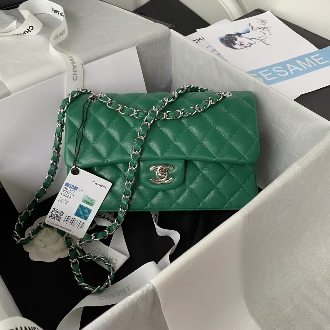 Replicate Chanel Small Classic Handbag Silver Hardware(1:1 replica)