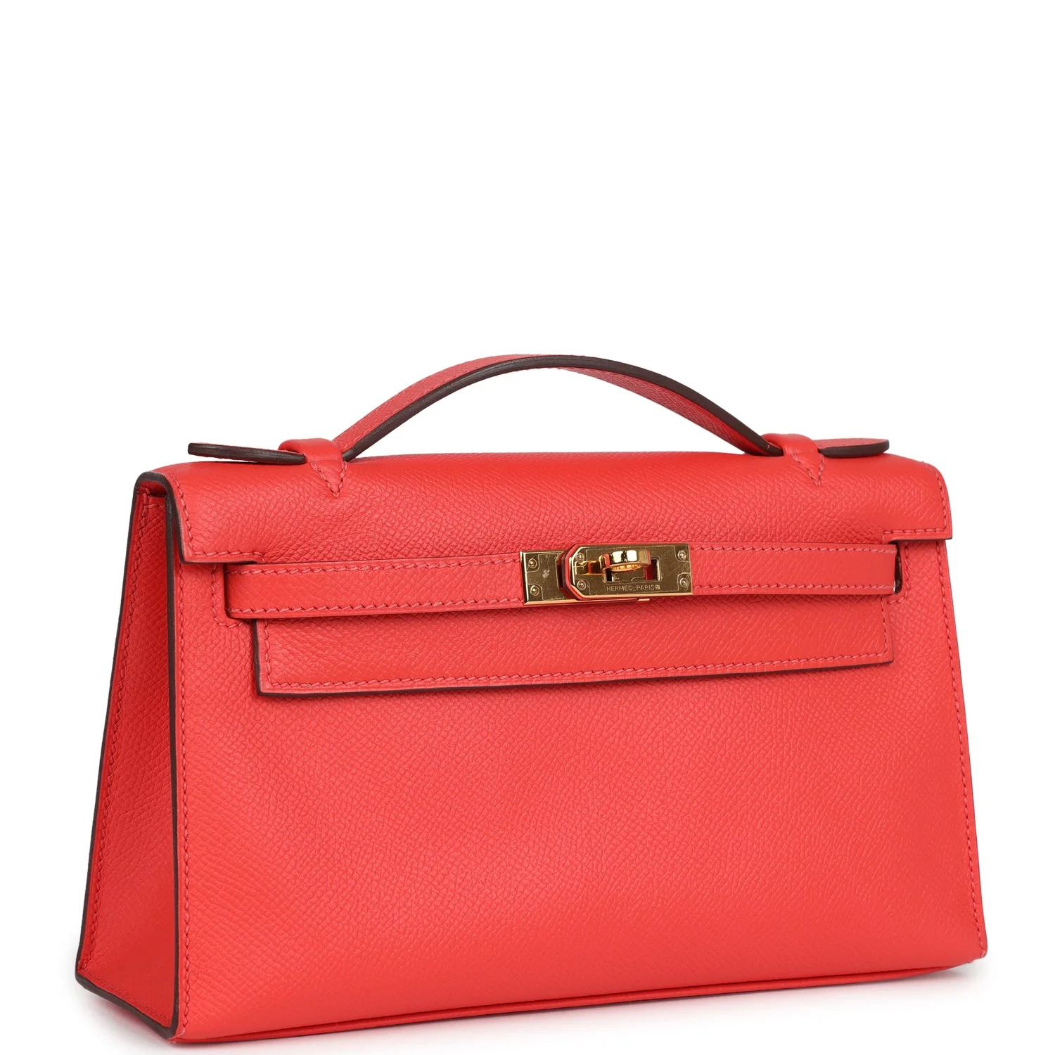 Replicate Hermes Kelly Pochette Rose Jaipur Epsom Gold Hardware(1:1 replica)