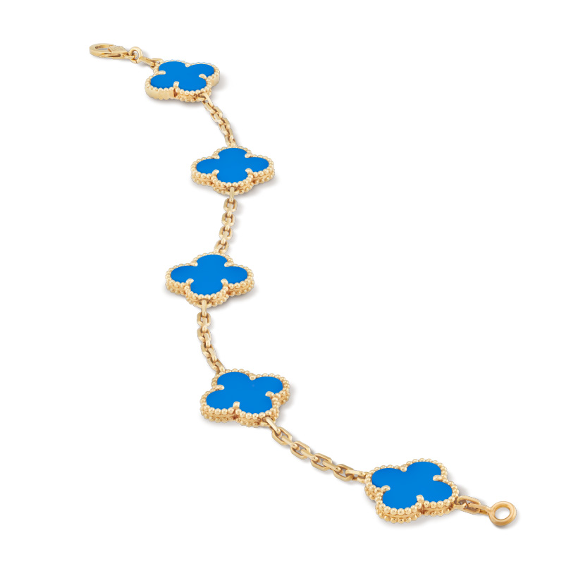 Replicate Vintage Alhambra bracelet, 5 motifs(1:1 replica)