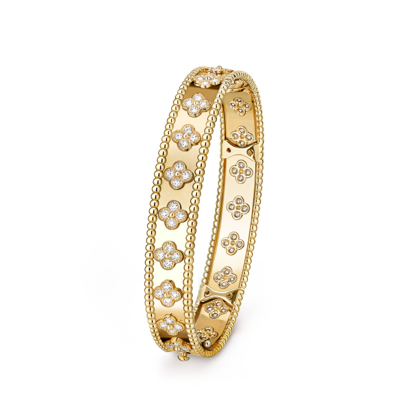 Replicate Perlée clovers bracelet, medium model(1:1 replica)