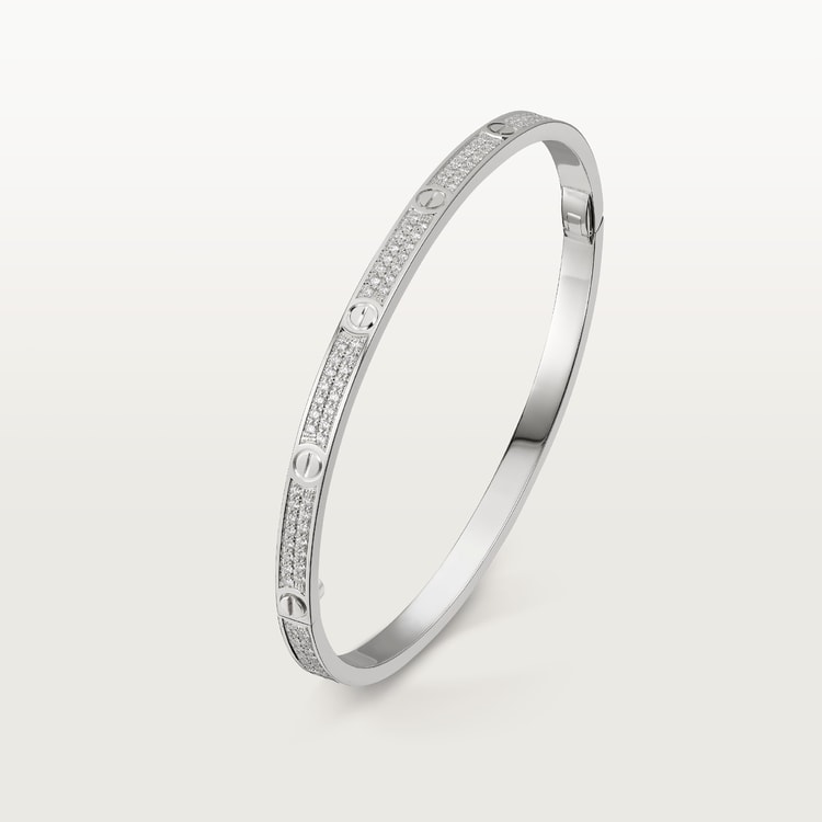 Replicate LOVE bracelet, small model, paved(1:1 replica)