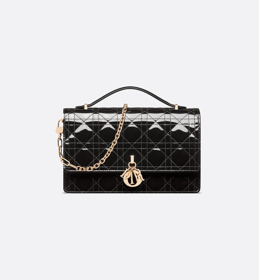 Replicate Dior My Dior Top Handle Bag HandBags- patent leather(1:1 replica)