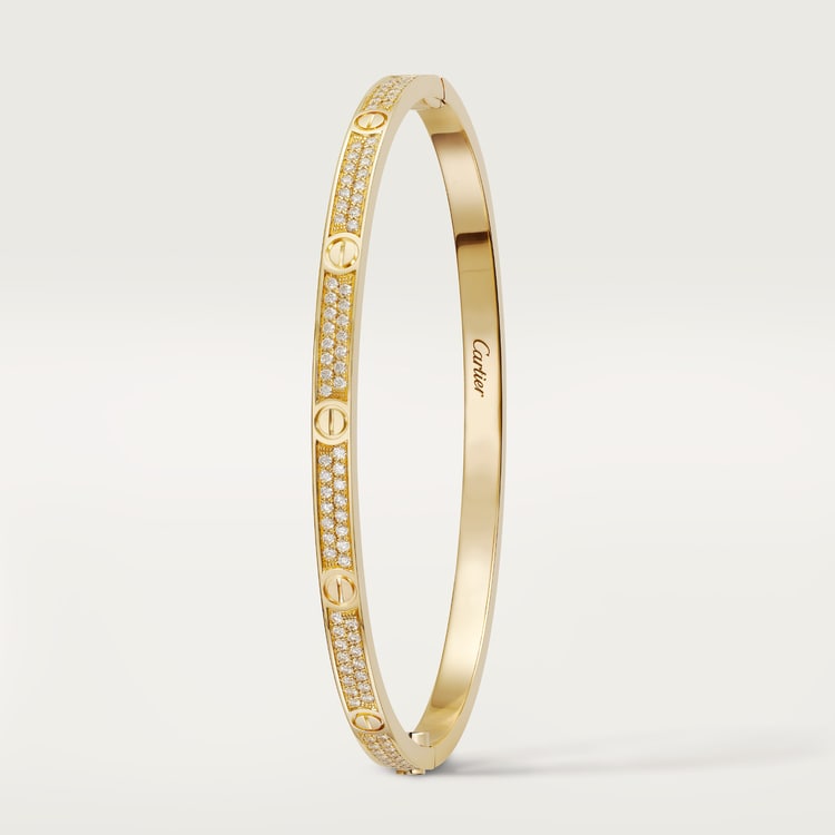Replicate LOVE bracelet, small model, paved(1:1 replica)
