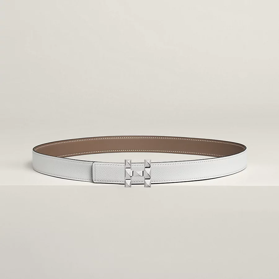Replicate H Infini belt buckle   Reversible leather strap 24 mm(1:1 replica)