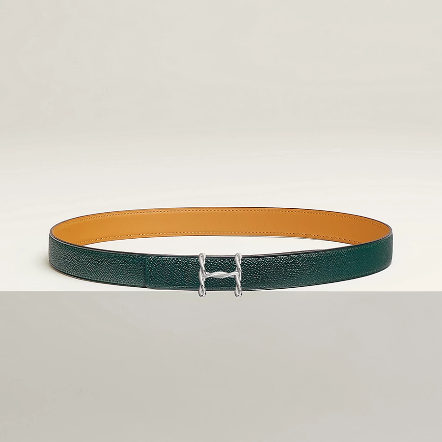 Replicate H Torsade belt buckle   Reversible leather strap 24 mm(1:1 replica)