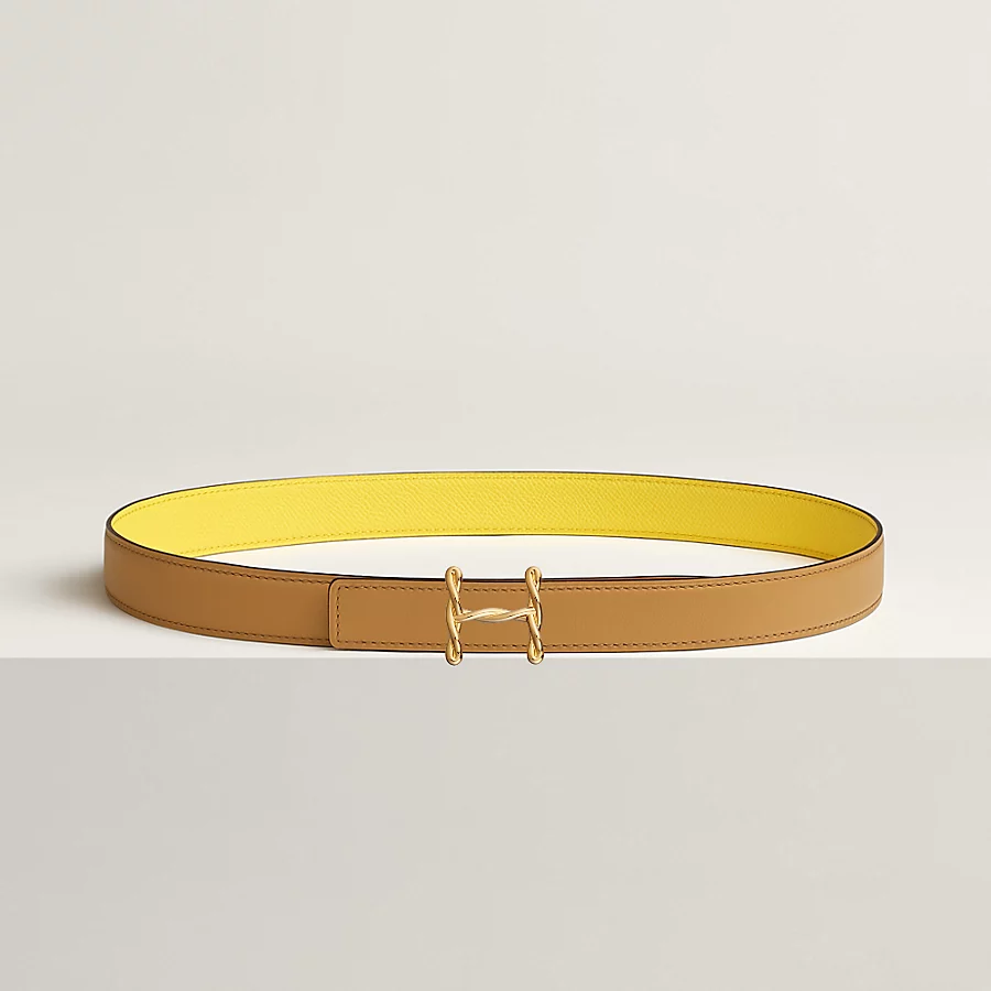 Replicate H Torsade belt buckle   Reversible leather strap 24 mm(1:1 replica)