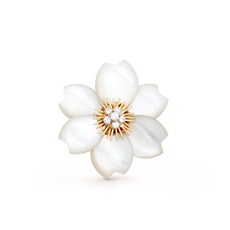 Replicate Rose de Noël clip pendant, small model(1:1 replica)