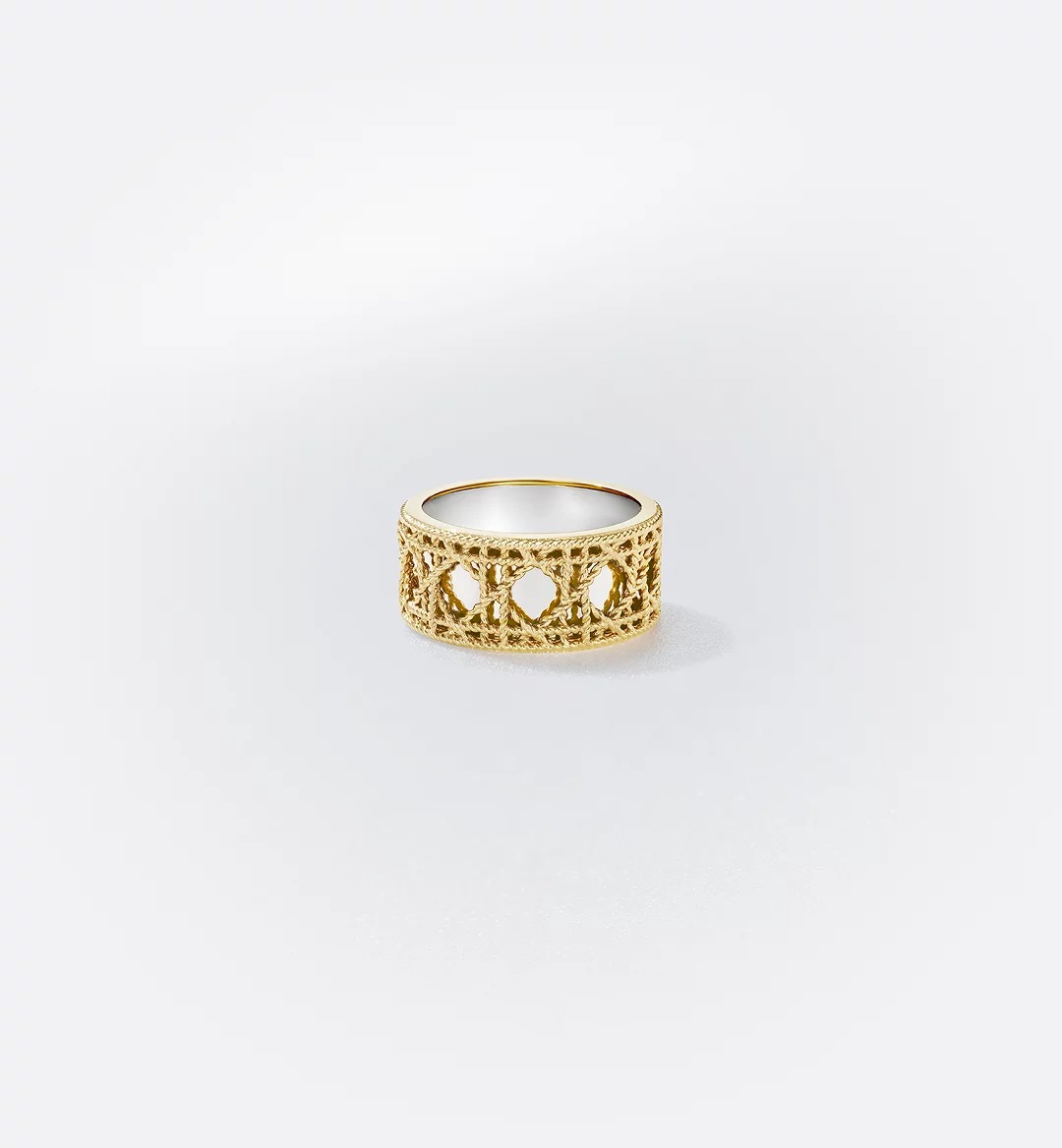 Replicate My Dior Ring Yellow Gold and White Gold(1:1 replica)