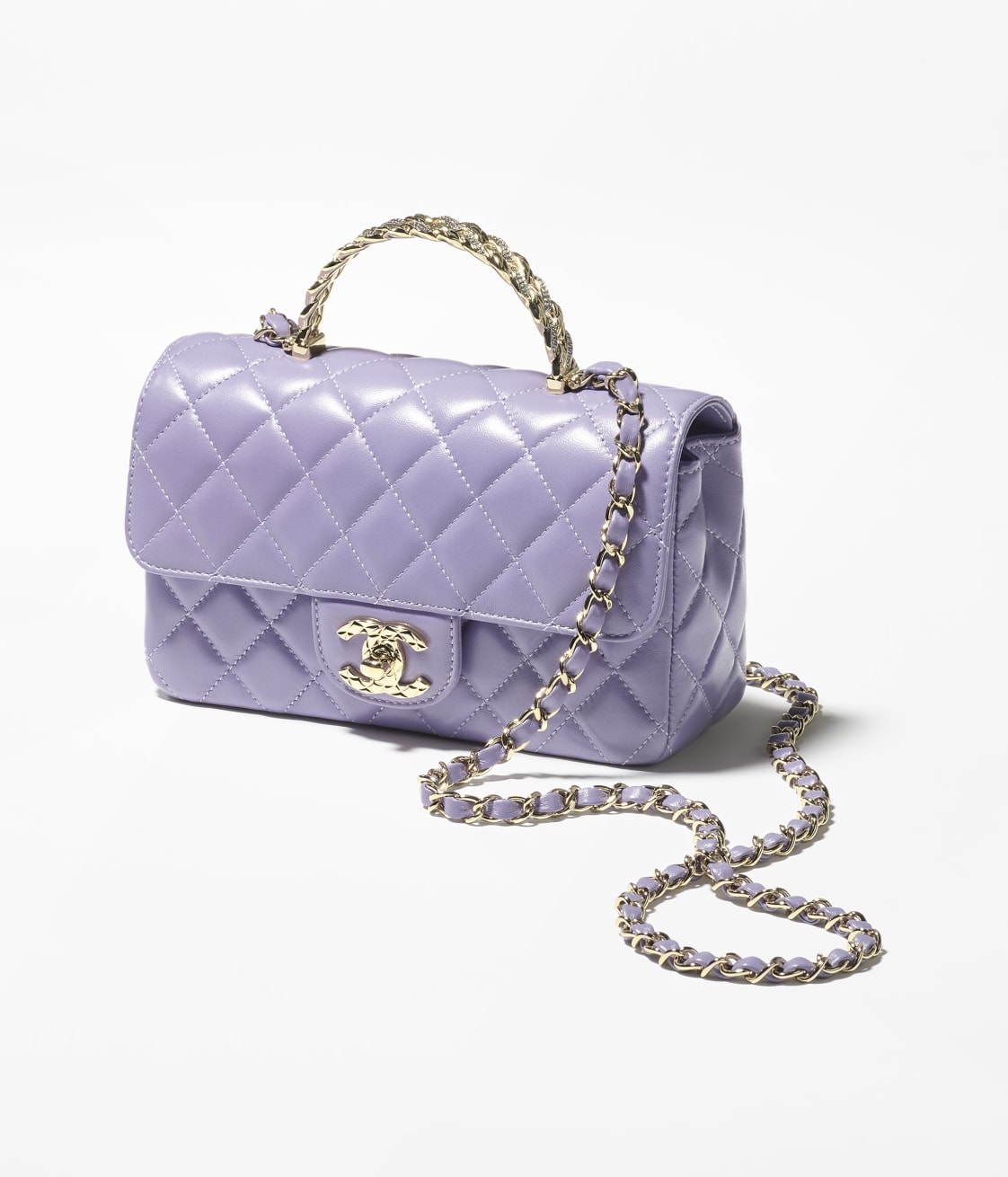 Replicate CHANEL MINI FLAP BAG WITH TOP HANDLE(1:1 replica)