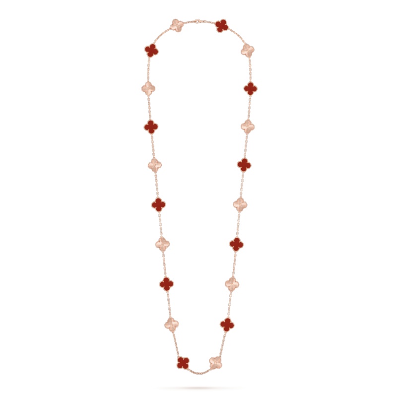 Replicate Vintage Alhambra long necklace, 20 motifs(1:1 replica)