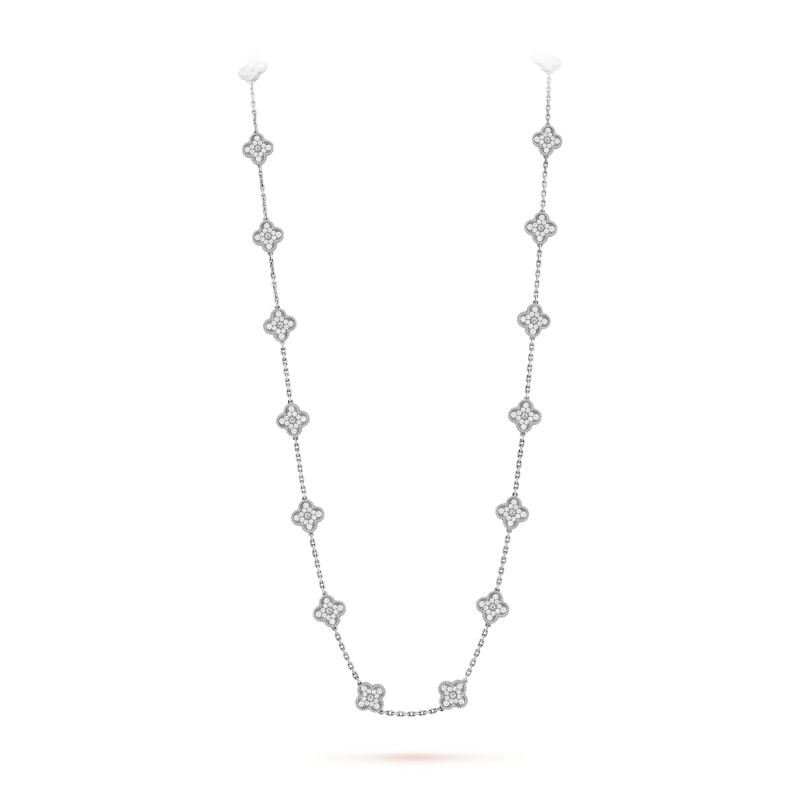 Replicate Vintage Alhambra long necklace, 20 motifs(1:1 replica)