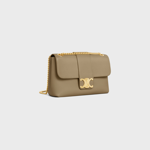 Replicate MEDIUM CELINE VICTOIRE BAG IN SUPPLE CALFSKIN BROWN SEPIA(1:1 replica)