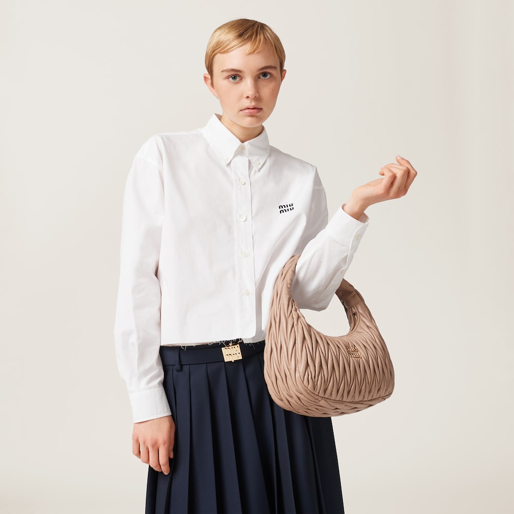 Replicate Large wander matelassé nappa leather hobo bag(1:1 replica)
