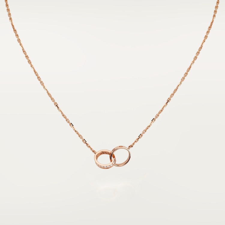 Replicate LOVE pendant, half-paved(1:1 replica)