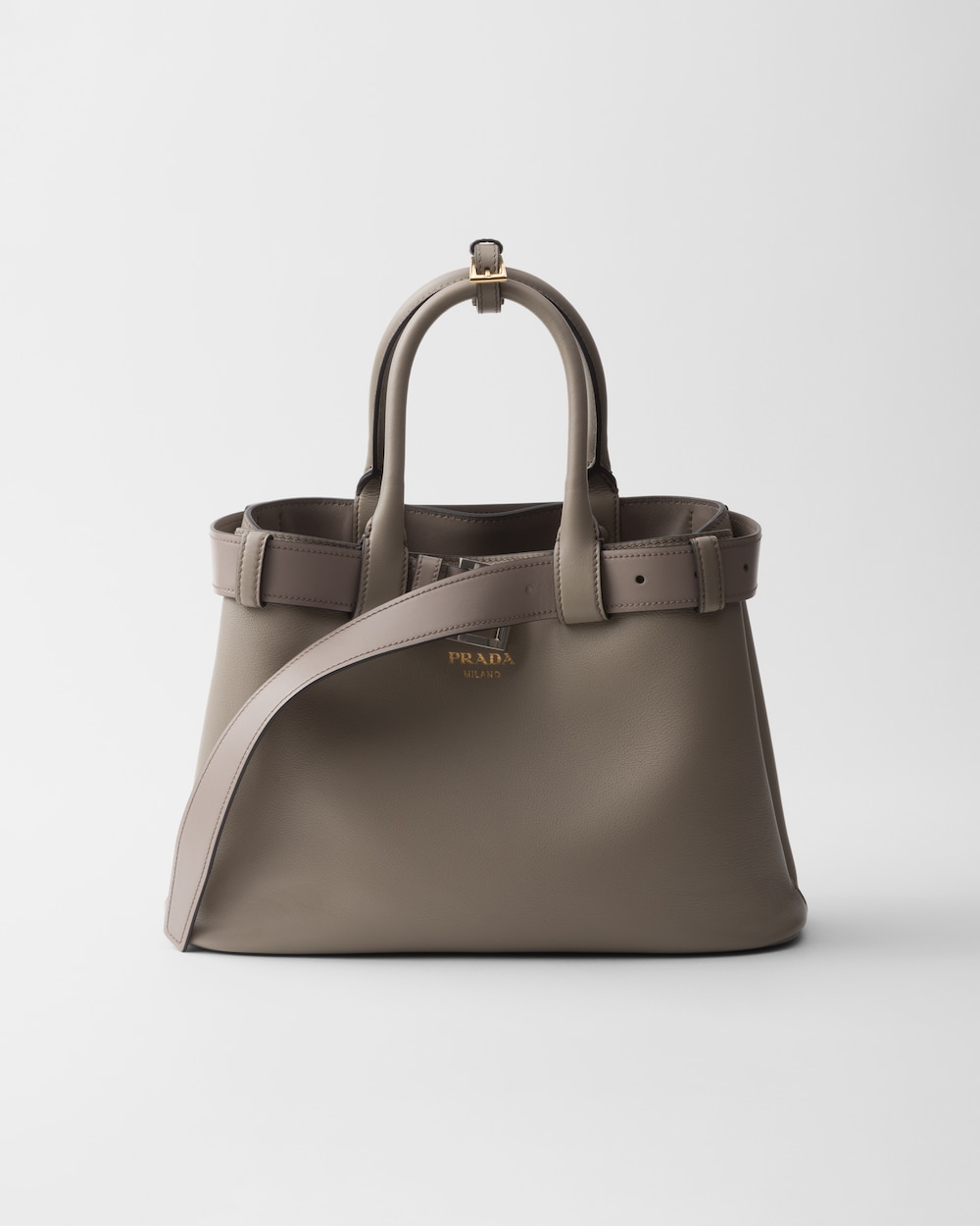 Replicate Prada Buckle Small Leather Handbag With Belt(1:1 replica)