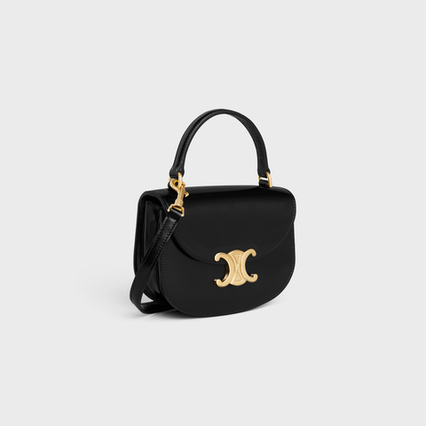 Replicate MINI BESACE CLEA IN SHINY CALFSKIN BLACK(1:1 replica)