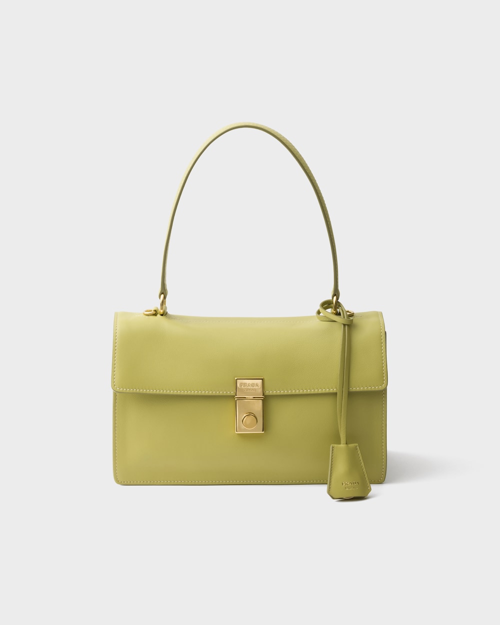 Replicate Prada Soft Sound Medium Leather Shoulder Bag(1:1 replica)
