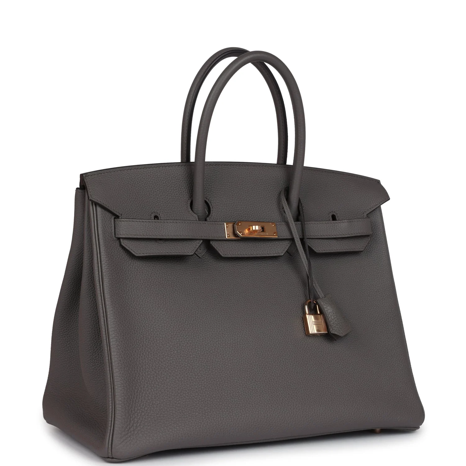Replicate Hermes Birkin 35 Etain Togo Rose Gold Hardware(1:1 replica)