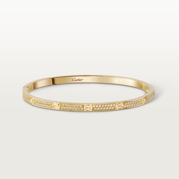Replicate LOVE bracelet, small model, paved(1:1 replica)