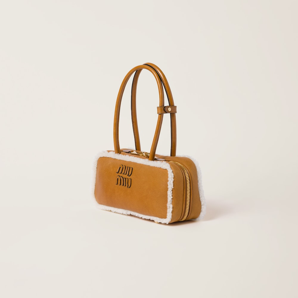 Replicate Beau shearling top-handle bag(1:1 replica)