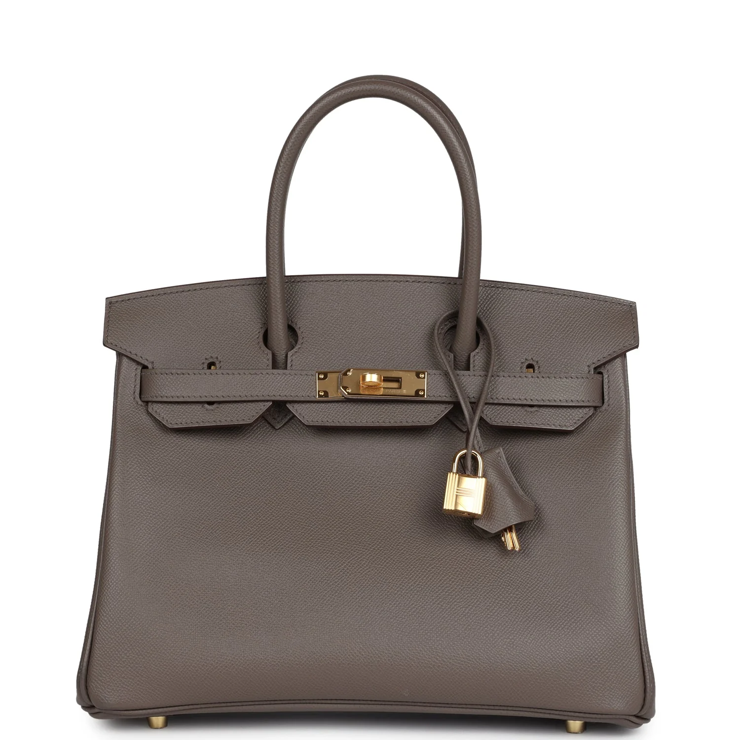 Replicate Hermes Birkin 30 Etain Epsom Gold Hardware(1:1 replica)