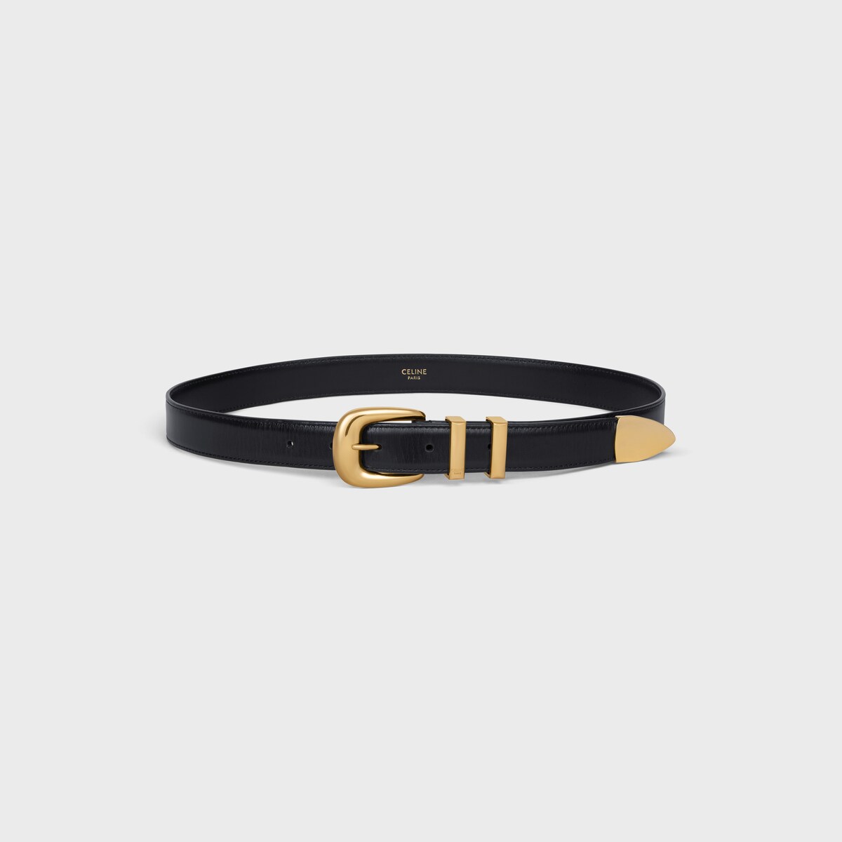 Replicate MEDIUM WESTERN BELT in Taurillon Leather(1:1 replica)