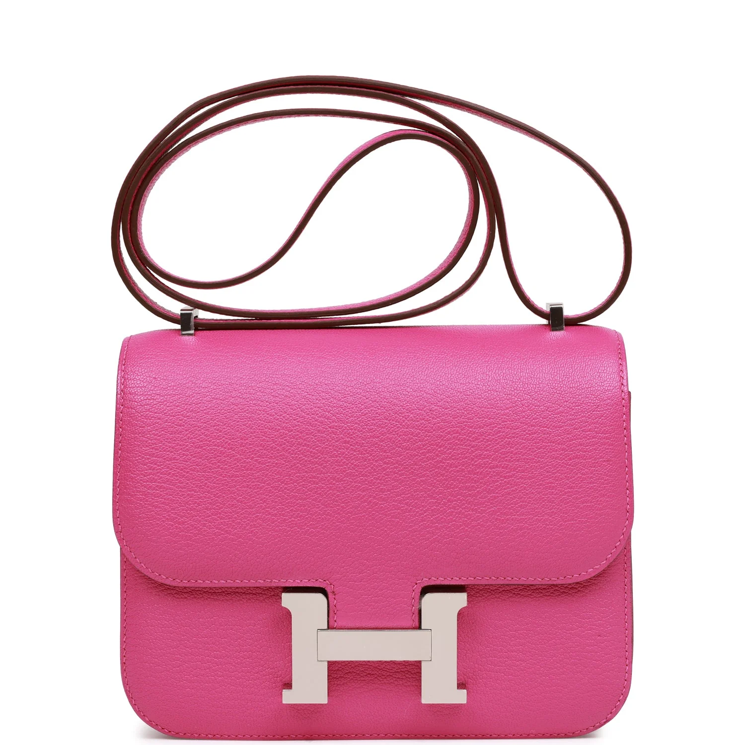 Replicate Hermes Constance 18 Magnolia Chevre Palladium Hardware(1:1 replica)
