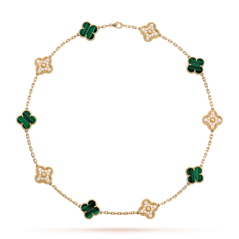 Replicate Vintage Alhambra necklace, 10 motifs(1:1 replica)