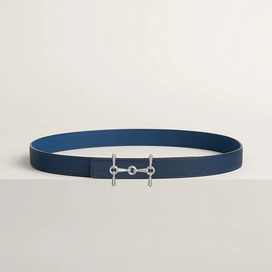 Replicate H Equestre belt buckle   Reversible leather strap 24 mm(1:1 replica)