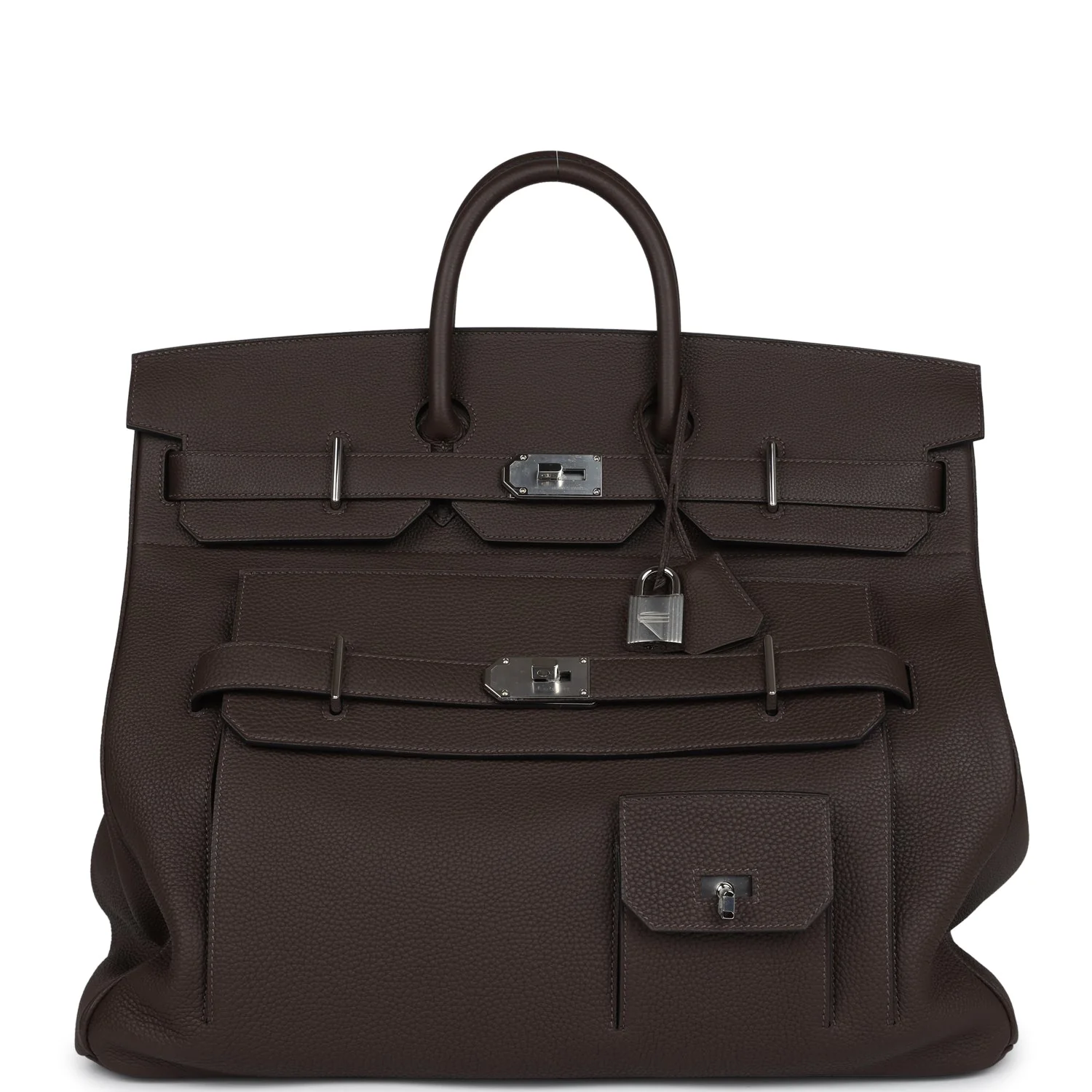 Replicate Hermes Multipockets Birkin HAC 50 Ecorce Togo Palladium Hardware(1:1 replica)