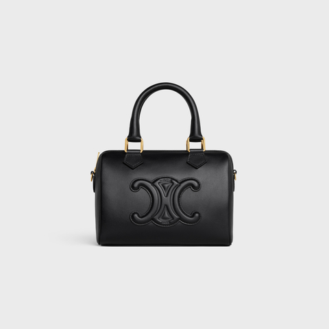 Replicate SMALL BOSTON IN SMOOTH CALFSKIN BLACK(1:1 replica)