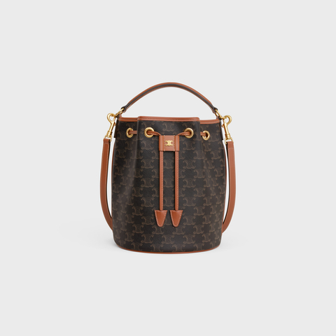 Replicate CLARA BAG IN TRIOMPHE CANVAS AND CALFSKIN TAN(1:1 replica)