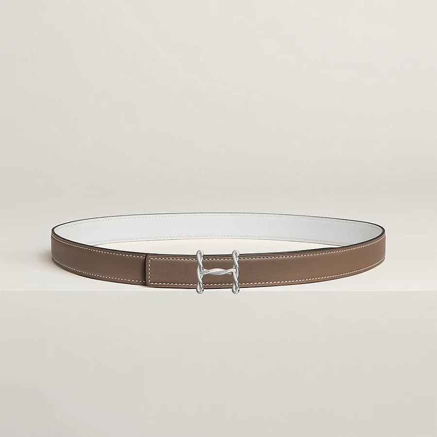 Replicate H Torsade belt buckle   Reversible leather strap 24 mm(1:1 replica)