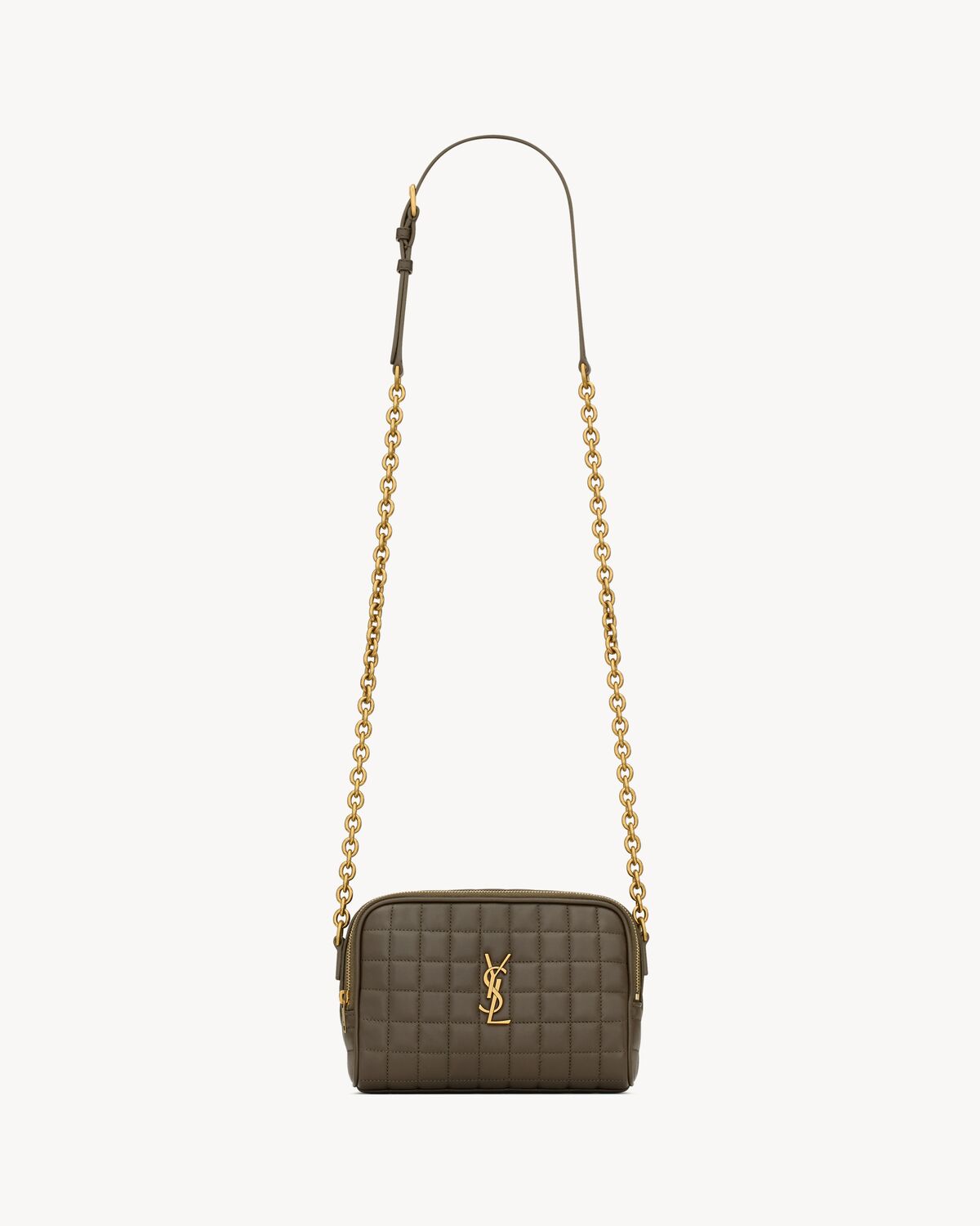Replicate YSL Cassandre Matelassé Carré Camera Bag in Lambskin(1:1 replica)