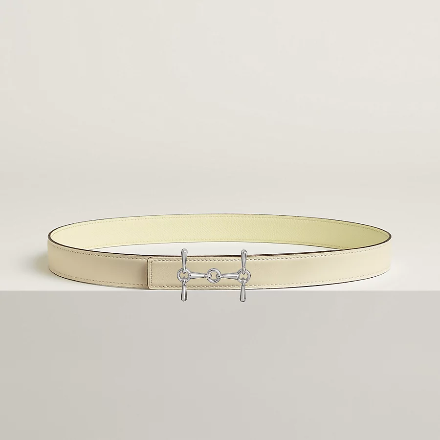 Replicate H Equestre belt buckle   Reversible leather strap 24 mm(1:1 replica)